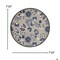 Homeroots 8 ft. Round Natural & Blue Indoor & Outdoor Area Rug 384864 - alternate 2